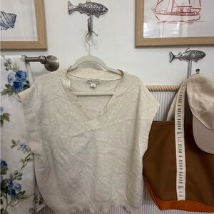 Ava & Viv Knit Sweater Vest – Cream – Size XL (18/20)